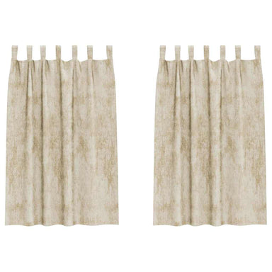 Velvet Gordijnen 2 st Crème 175 x 140 cm Fluweel