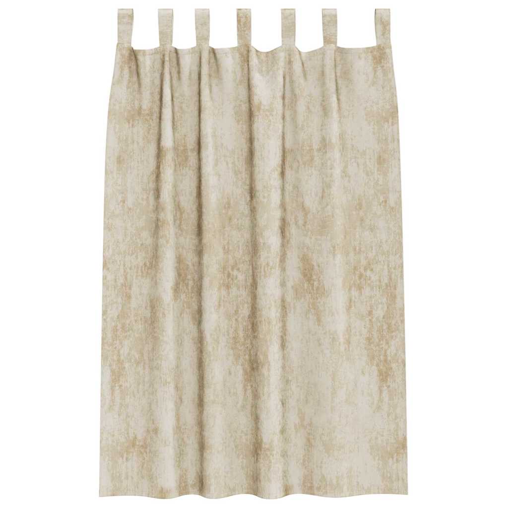 Velvet Gordijnen 2 st Crème 175 x 140 cm Fluweel