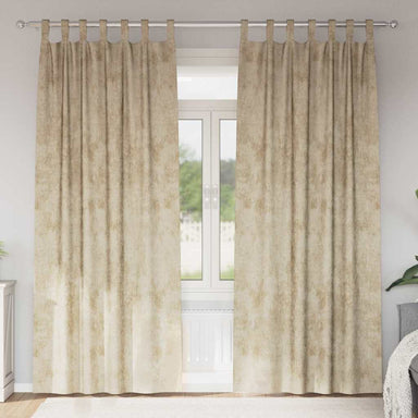 Velvet Gordijnen 2 st Crème 245 x 140 cm Fluweel