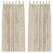 Velvet Gordijnen 2 st Crème 260 x 140 cm Fluweel