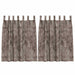 Velvet Gordijnen 2 st Cappuccino 140 x 140 cm Fluweel