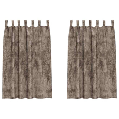 Velvet Gordijnen 2 st Cappuccino 175 x 140 cm Fluweel