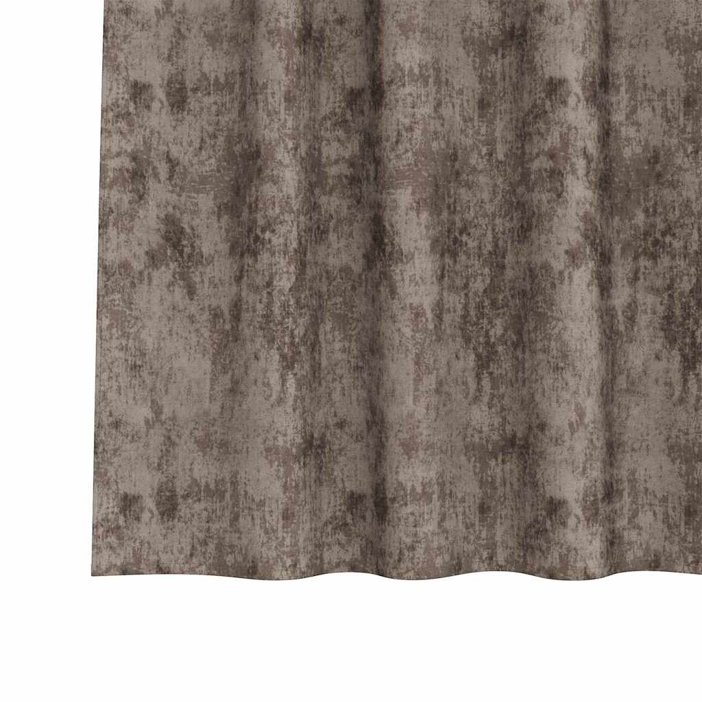 Velvet Gordijnen 2 st Cappuccino 245 x 140 cm Fluweel