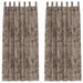 Velvet Gordijnen 2 st Cappuccino 260 x 140 cm Fluweel