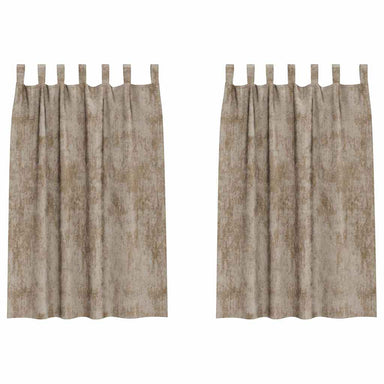 Velvet Gordijnen 2 st champagne 175 x 140 cm Fluweel