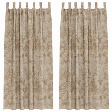 Velvet Gordijnen 2 st champagne 245 x 140 cm Fluweel