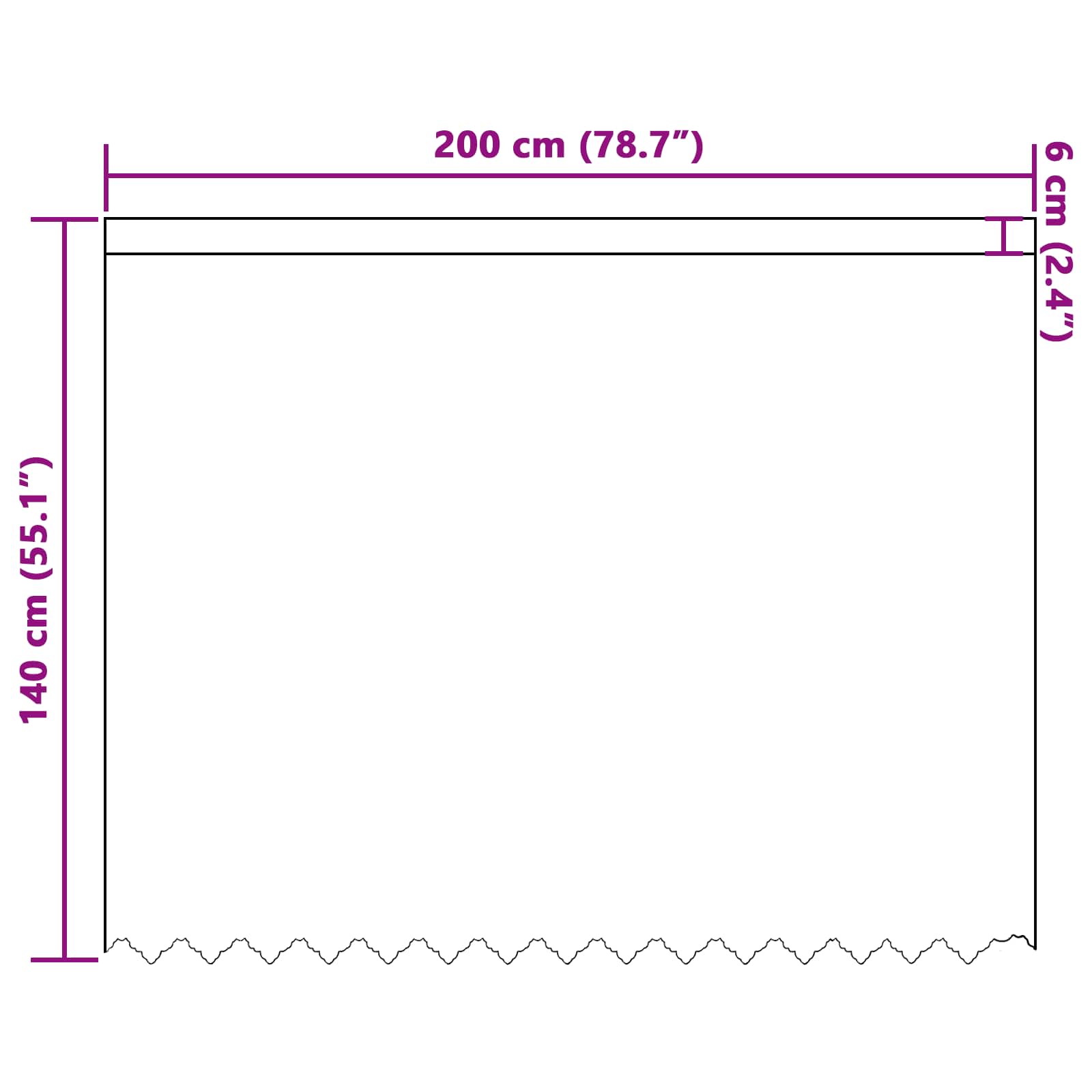 Kantgordijn met gordijnen Bloemen Wit 140 x 200 cm Polyester