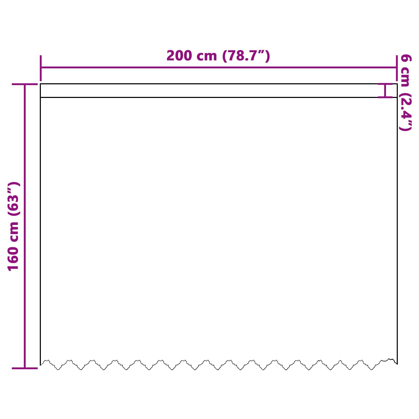 Kantgordijn met gordijnen Bloemen Wit 160 x 200 cm Polyester