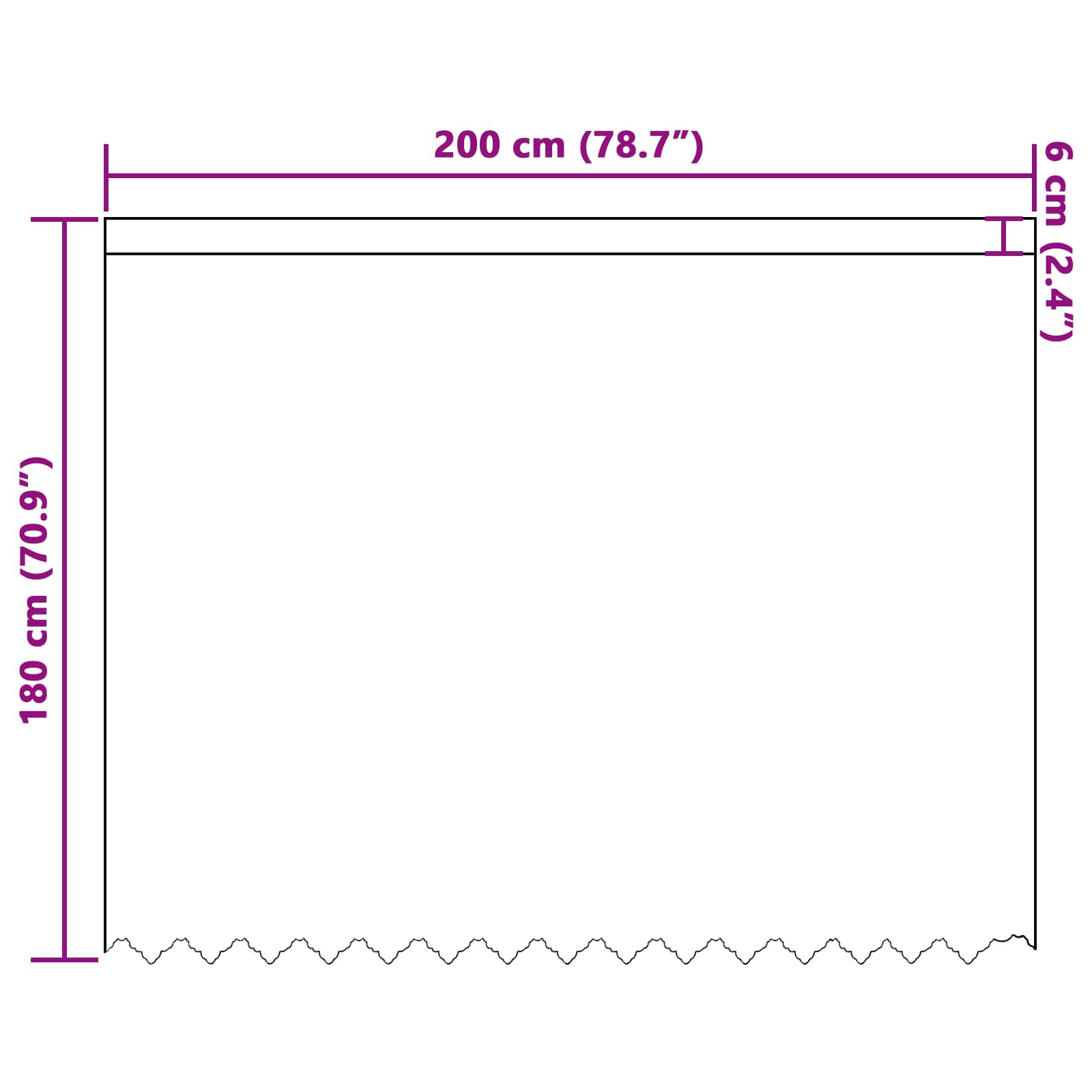 Kantgordijn met gordijnen Bloemen Wit 180 x 200 cm Polyester