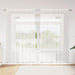 Kantgordijn met gordijnen Bloemen Wit 245 x 200 cm Polyester