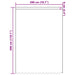 Kantgordijn met gordijnen Bloemen Wit 300 x 200 cm Polyester