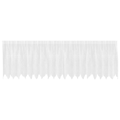 Kantgordijn met gordijnen Bloemen Wit 100 x 500 cm Polyester
