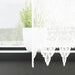 Kantgordijn met gordijnen Bloemen Wit 300 x 600 cm Polyester