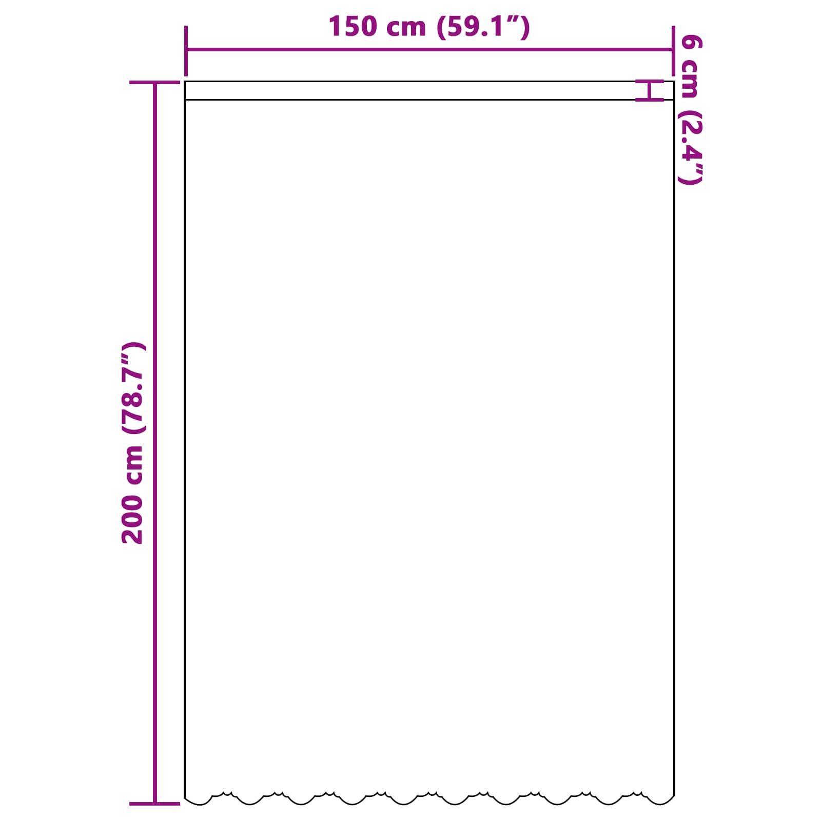 Kantgordijn met gordijnen Bloemen Wit 200 x 150 cm Polyester