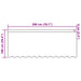 Kantgordijn met gordijnen Bloemen Wit 100 x 200 cm Polyester