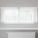 Kantgordijn met gordijnen Wit 200 x 120 cm Polyester