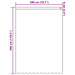Kantgordijn met gordijnen Bloemen Wit 280 x 200 cm Polyester