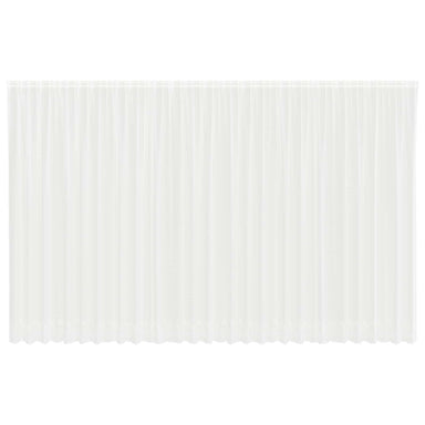 Kantgordijn met gordijnen Bloemen Wit 280 x 750 cm Polyester