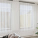 Kantgordijn met gordijnen Bloemen Wit 300 x 750 cm Polyester