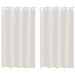 Voile Gordijn 2 st Crème 175 x 140 cm Polyester