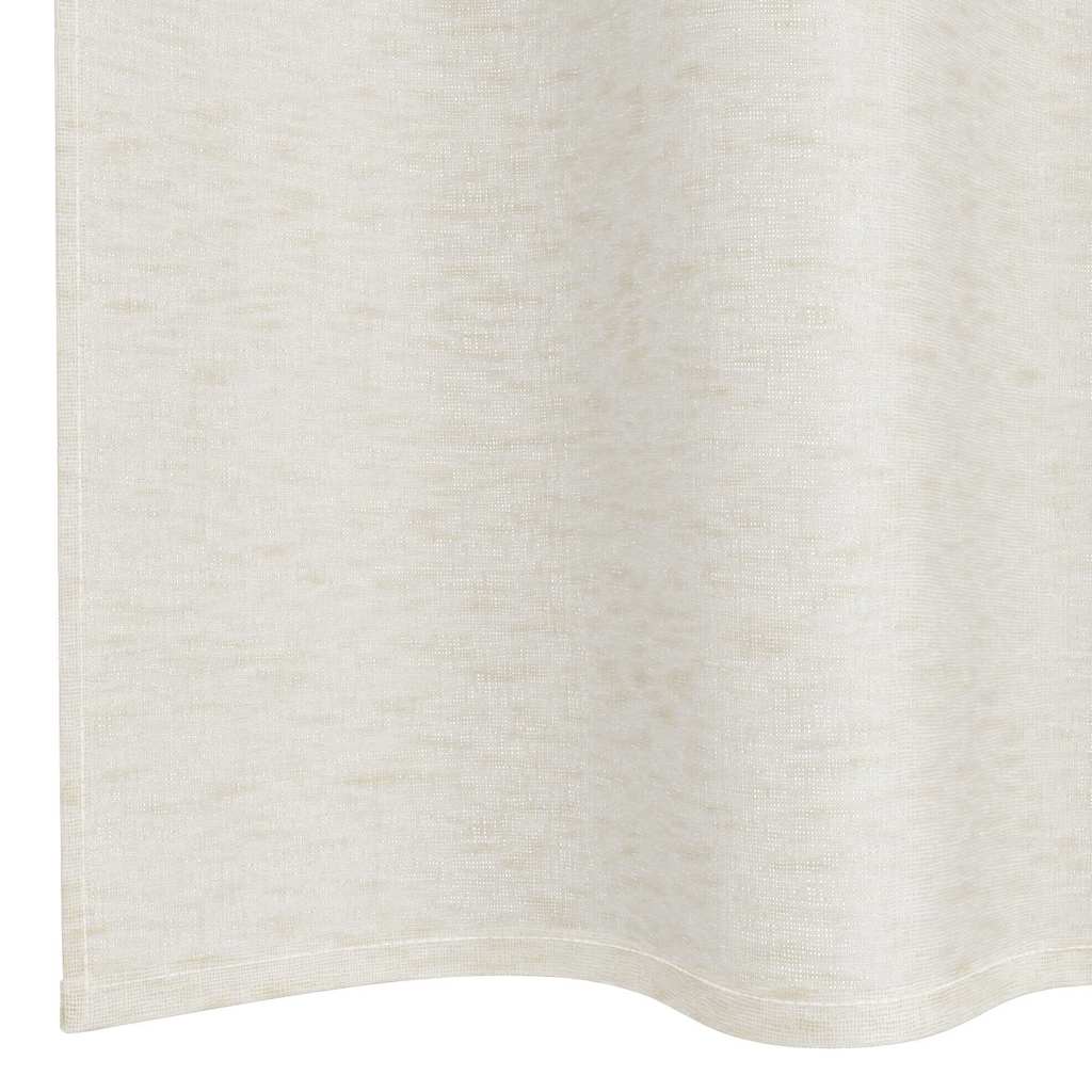 Voile Gordijn 2 st Crème 245 x 140 cm Polyester