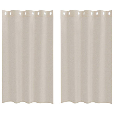 Voile Gordijn 2 st Zand 175 x 140 cm Polyester