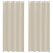 Voile Gordijn 2 st Zand 225 x 140 cm Polyester