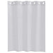 Voile Gordijn 2 st Lichtgrijs 140 x 140 cm Polyester