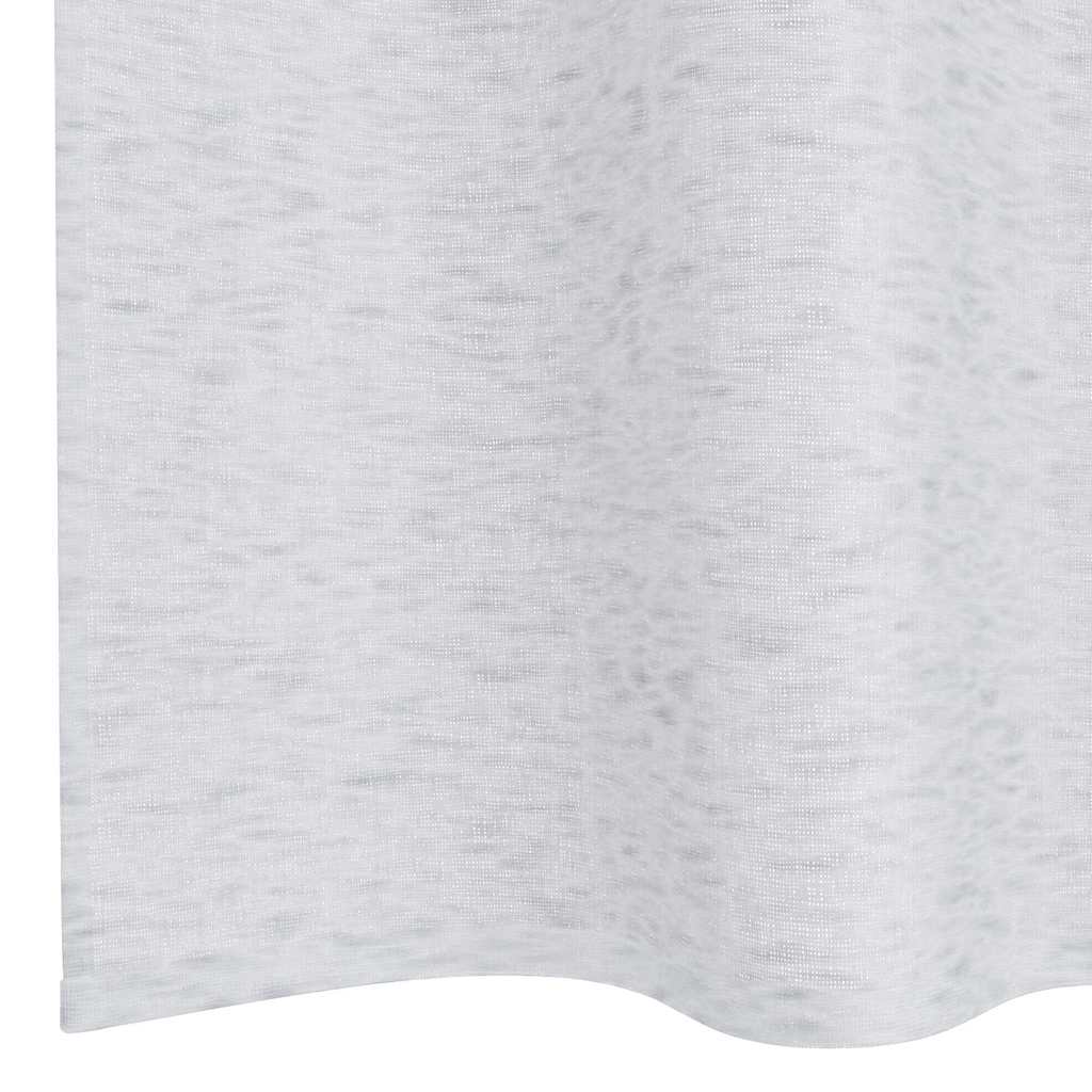 Voile Gordijn 2 st Lichtgrijs 245 x 140 cm Polyester