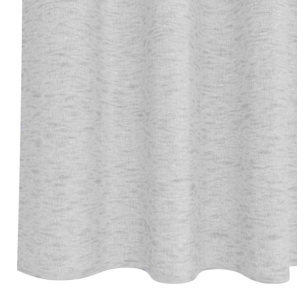 Voile Gordijn 2 st Lichtgrijs 140 x 140 cm Polyester
