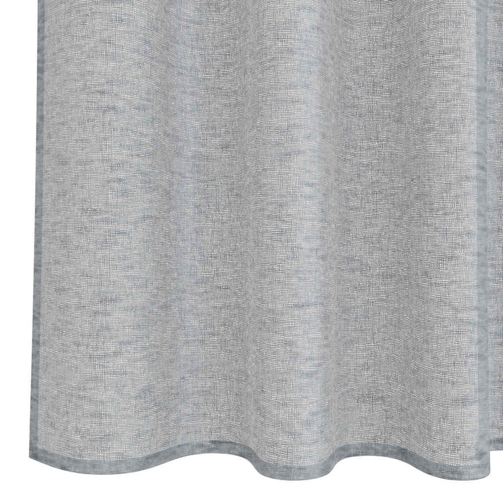 Voile Gordijn 2 st Donkergrijs 140 x 140 cm Polyester