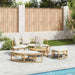 Loungebed voor buiten zonder luifel poly rattan