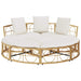 Loungebed voor buiten zonder luifel poly rattan