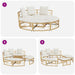 Loungebed voor buiten zonder luifel poly rattan