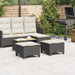Tuinkrukken met kussens 2 st 55x55x36 cm poly rattan zwart