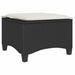 Tuinkrukken met kussens 2 st 55x55x36 cm poly rattan zwart