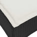 Tuinkrukken met kussens 2 st 55x55x36 cm poly rattan zwart