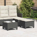 Tuinkrukken met kussens 2 st 55x55x36 cm poly rattan zwart