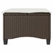Tuinkrukken met kussens 2 st 55x55x36 cm poly rattan bruin