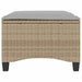 Tuinkrukken met kussens 2 st 55x55x36 cm poly rattan beige