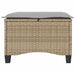 Tuinkrukken met kussens 2 st 55x55x36 cm poly rattan beige