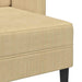 2-zitsbank met chaise L-vorm 125 cm linnen grijsgroen