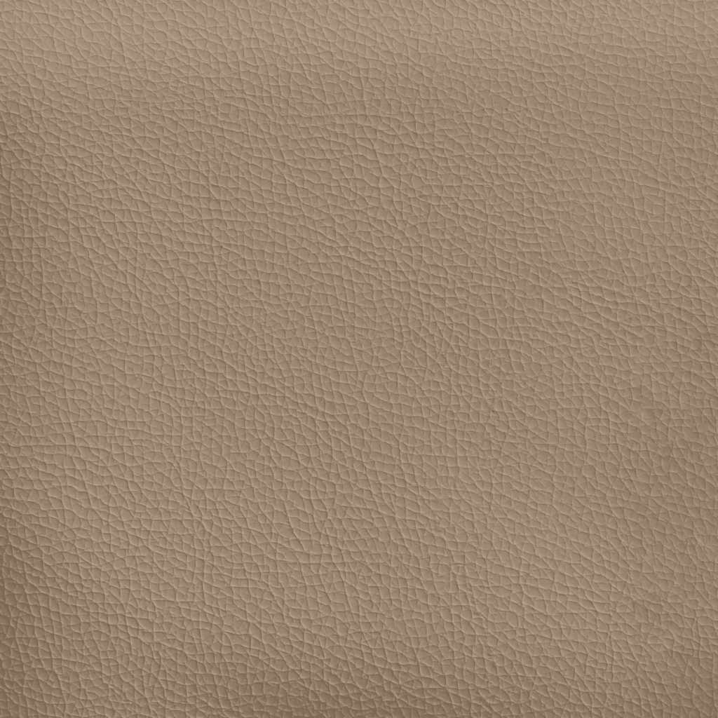 2-zitsbank met chaise longue L-vorm Cappuccino 125 cm Kunstleer
