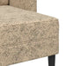 2-zitsbank met chaise longue L-vormig lichtgrijs 125 cm kunstleer