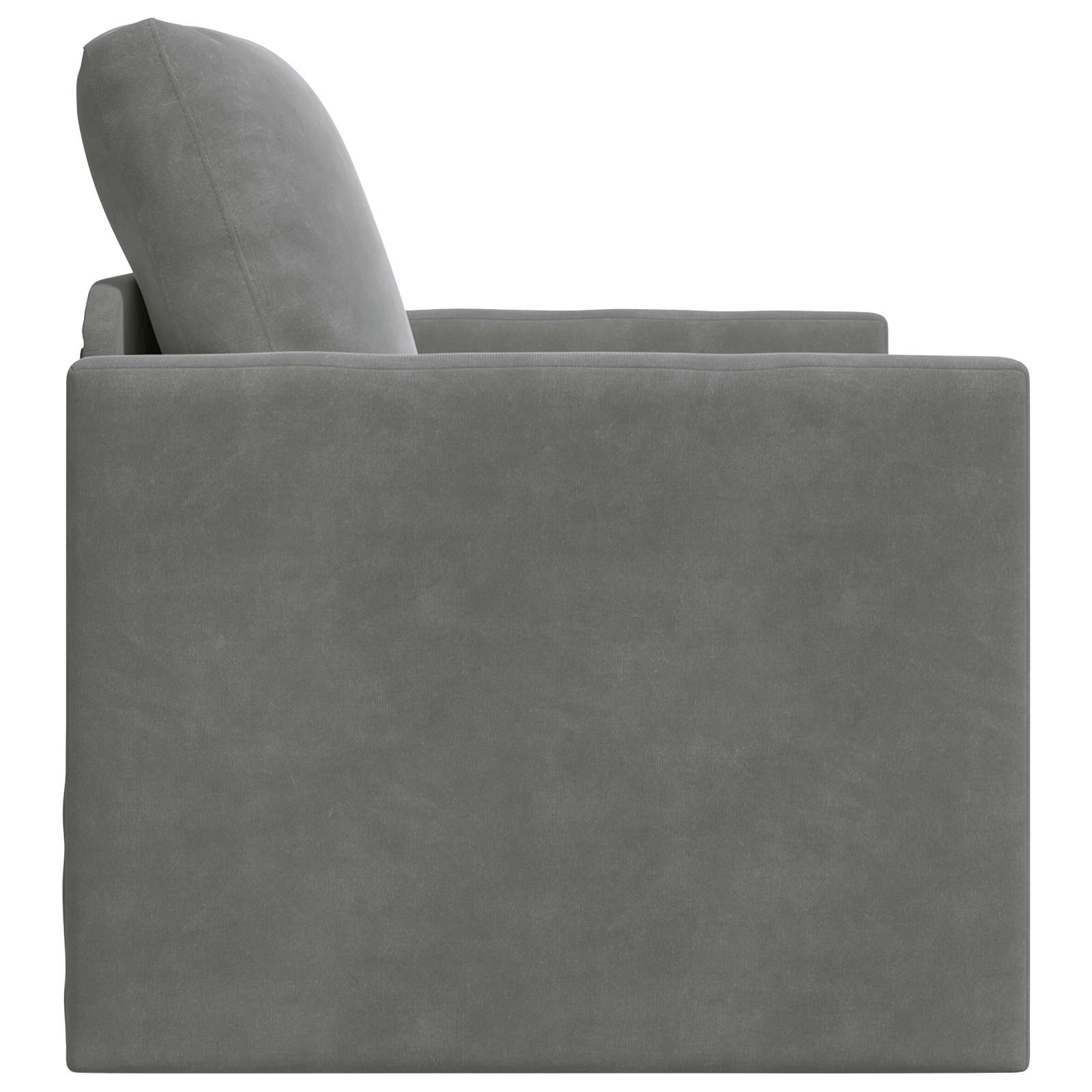 Slaapbank Donkergrijs 74 x 77 x 81 cm Fluweel