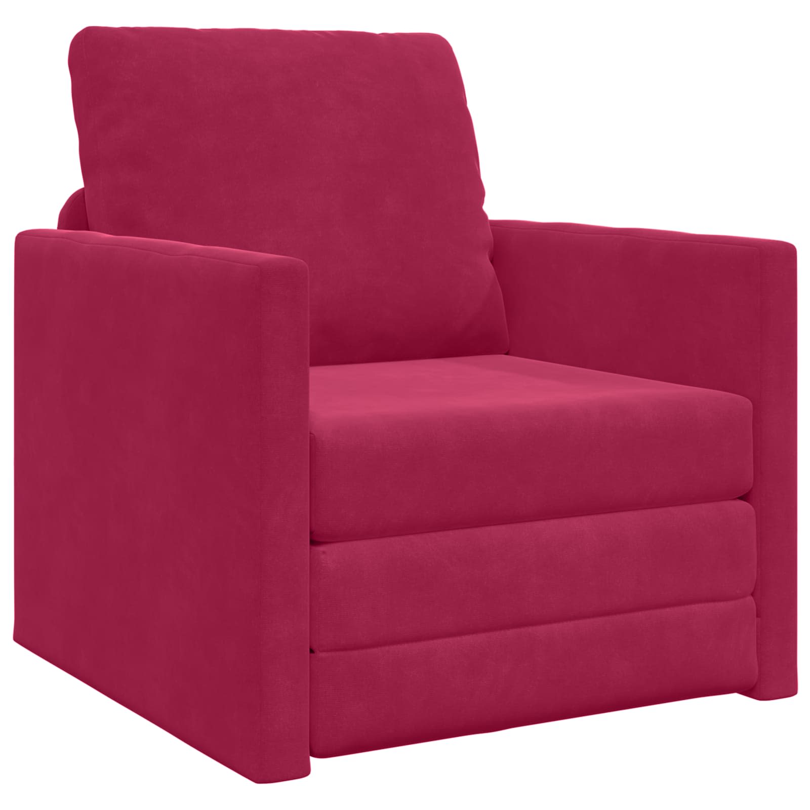 Slaapbank Wijnrood 74 x 77 x 81 cm Fluweel