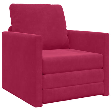 Slaapbank Wijnrood 74 x 77 x 81 cm Fluweel