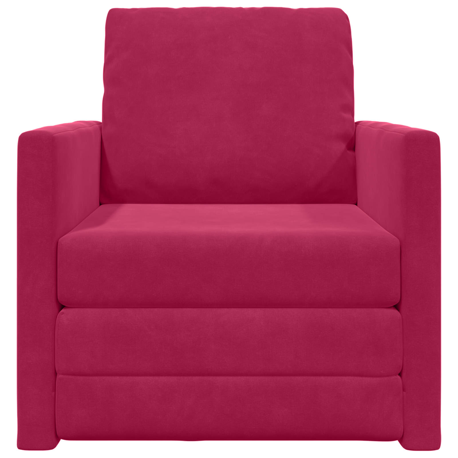 Slaapbank Wijnrood 74 x 77 x 81 cm Fluweel
