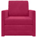 Slaapbank Wijnrood 74 x 77 x 81 cm Fluweel