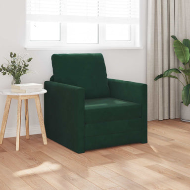 Slaapbank Donkergroen 74 x 77 x 81 cm Fluweel